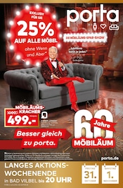 porta Möbel Möbel & Einrichtung Prospekt der aktuellen Woche mit 12 Seiten, gültig von 26.10.2025 bis 01.11.2025, in Schöneck und Umgebung Aktueller porta Möbel Möbel & Einrichtung Prospekt in Schöneck und Umgebung, "DIE MÖBILÄUMS-SPAR-SHOW" mit 12 Seiten, 26.10.2025 - 01.11.2025