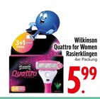 Quattro for Women Rasierklingen Angebote von Wilkinson bei EDEKA Rosenheim für 5,99 €