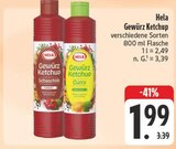 Gewürz Ketchup Schaschlik Angebote von Hela bei E center Hof für 1,99 €
