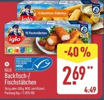 Backfisch-Stäbchen von Iglo für 2,69 € bei ALDI Nord im Angebot Backfisch-Stäbchen von Iglo im aktuellen ALDI Nord Prospekt