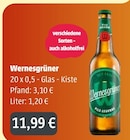Wernesgrüner bei GetränkeLand Mayer im Prospekt "" für 11,99 €
