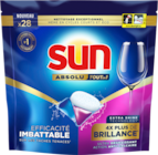CAPSULE LAVE VAISSELLE ABSOLU BRILLANCE SUN - SUN - Auchan Supermarché à Brive-la-Gaillarde CAPSULE LAVE VAISSELLE ABSOLU BRILLANCE SUN - SUN en promo chez Auchan Supermarché Brive-la-Gaillarde
