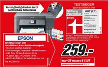 EcoTank ET-2751 Nachfüllbares 3-in-1 Multifunktionsgerät bei Media-Markt in Düsseldorf EcoTank ET-2751 Nachfüllbares 3-in-1 Multifunktionsgerät im Angebot bei Media-Markt Düsseldorf für 259,00 €