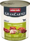 Gran Carno Hundenassfutter im Angebot bei Globus-Baumarkt in Mannheim Gran Carno Hundenassfutter Angebote von Animonda bei Globus-Baumarkt Mannheim für 2,19 €