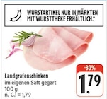 Landgrafenschinken Angebote bei nah und gut Würzburg für 1,79 €