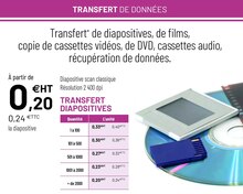 Transfert de données - Bureau Vallée à Charenton-le-Pont Transfert de données en promo chez Bureau Vallée Charenton-le-Pont à 0,24 €