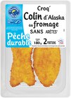 Croq' Colin d'Alaska au fromage à Colruyt dans La Rivière-de-Corps