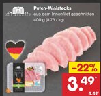 Aktuelles Puten-Ministeaks Angebot bei Netto Marken-Discount in Ingolstadt ab 3,49 €