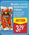 Rostbratwurst/Krakauer im ALDI Nord Prospekt Rostbratwurst/Krakauer von BÖRNER-EISENACHER im aktuellen ALDI Nord Prospekt für 3,29 €