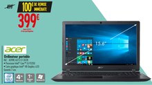 Acer - Acer dans le catalogue Carrefour Ordinateur portable - Acer à 399,00 € en promo chez Carrefour