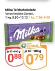 Aktuelle Milka Angebote bei GLOBUS in Trier Aktuelles Tafelschokolade Angebot bei GLOBUS in Trier ab 0,79 €