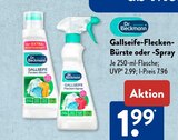 Gallseife-Flecken-Bürste im ALDI SÜD Prospekt Gallseife-Flecken-Bürste von Dr. Beckmann im aktuellen ALDI SÜD Prospekt für 1,99 €
