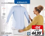 Hemden- und Blusenbügler Angebote von CLEANMAXX bei Lidl Eberswalde für 44,99 €