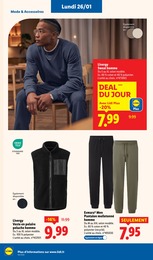 Offre Veste polaire homme dans le catalogue Lidl du moment à la page 60