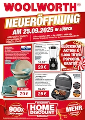 Aktueller Woolworth Mode Prospekt in Reinfeld und Umgebung, "NEUERÖFFNUNG IN LÜBECK" mit 8 Seiten, 25.09.2025 - 25.09.2025