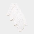 La Halle Brignoles - Promo Lot 3 bodies croisés manches longues blanc bébé Promo Lot 3 bodies croisés manches longues blanc bébé à 9,99 € dans le catalogue La Halle à Brignoles