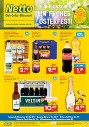 Aktueller Netto Marken-Discount Prospekt mit Coca Cola, "WIR WÜNSCHEN EIN FROHES OSTERFEST!", Seite 1