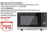 Aktuelle Mikrowelle Angebote bei GLOBUS in Braunschweig Aktuelles Mikrowelle mit Grill YC-PG204AE-S Angebot bei GLOBUS in Braunschweig ab 79,99 €