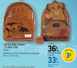 Sacs à dos - Le Roi Lion - Disney en promo chez E.Leclerc Ajaccio à 33,90 €