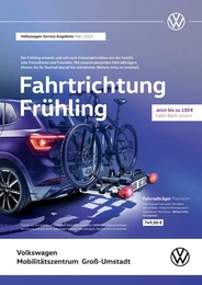Volkswagen Prospekt für Otzberg mit 1 Seite Volkswagen Prospekt für Otzberg: Fahrtrichtung Frühling, 1 Seite, 01.03.2023 - 31.05.2023