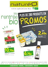 NaturéO Catalogue "Ma rentrée bio", 18 pages, Palaiseau, 17/08/2022 - 18/09/2022 NaturéO Catalogue "Ma rentrée bio", 18 pages, Palaiseau, 17/08/2022 - 18/09/2022