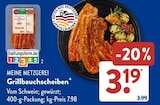 ALDI SÜD Passau - Grillbauchscheiben Angebot im Prospekt Grillbauchscheiben bei ALDI SÜD im Passau Prospekt für 3,19 €