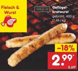 Geflügelbratwurst im Angebot bei Netto Marken-Discount in Gifhorn Geflügelbratwurst Angebote bei Netto Marken-Discount Gifhorn für 2,99 €