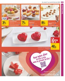 Prix et réduction Saint-Valentin dans le prospectus Carrefour en cours Offre Saint-Valentin dans le catalogue Carrefour du moment à la page 35