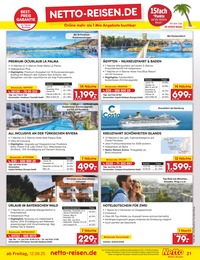 Netto Marken-Discount Discounter Reisen im Prospekt 