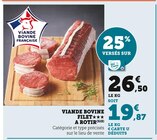 Viande bovine filet à rotir en promo chez U Express Saint-Étienne à 19,87 €