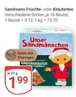 Sandmann Früchtetee bei GLOBUS im Hermsdorf Prospekt für 1,99 €