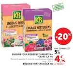 Engrais Rosiers et Arbustes à Fleurs 1.5 kg - KB - Hyper U à Montreuil Engrais Rosiers et Arbustes à Fleurs 1.5 kg - KB en promo chez Hyper U Montreuil à 4,79 €