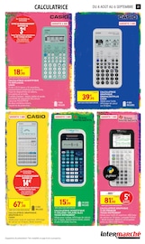 Promos Calculatrice dans le catalogue "VIVEMENT LA FIN DES VACANCES" de Intermarché Super Calculatrice en promo dans le catalogue Intermarché Super à la page 27