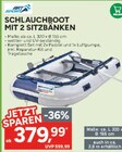 Aktuelle Schlauchboot Angebote bei Marktkauf in Nürnberg Aktuelles Schlauchboot mit 2 Sitzbänken Angebot bei Marktkauf in Nürnberg ab 379,99 €