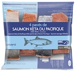 4 portions de filet de saumon kéta du Pacifique MSC - PICARD dans le catalogue Picard