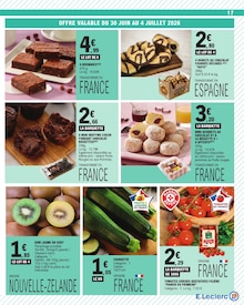 Promotion Brownie dans le prospectus E.Leclerc, valable du 30/06/2026 au 11/07/2026 Promo Brownie dans le catalogue E.Leclerc du moment à la page 17