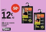 5 Boxers ou 5 Slips Homme - EcoDIM en promo à 12,42 € chez E.Leclerc 5 Boxers ou 5 Slips Homme - EcoDIM dans le catalogue E.Leclerc