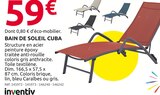 Bain de soleil Cuba - inventiv - Mr.Bricolage à Vandœuvre-lès-Nancy Bain de soleil Cuba - inventiv en promo chez Mr.Bricolage Vandœuvre-lès-Nancy à 59,00 €