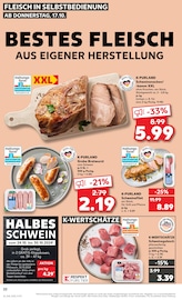 Aktueller Kaufland Prospekt mit Schweinefleisch, "Aktuelle Angebote", Seite 22