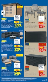 Gartenmöbel im Lidl Prospekt "LIDL LOHNT SICH" mit 68 Seiten (Siegen (Universitätsstadt))