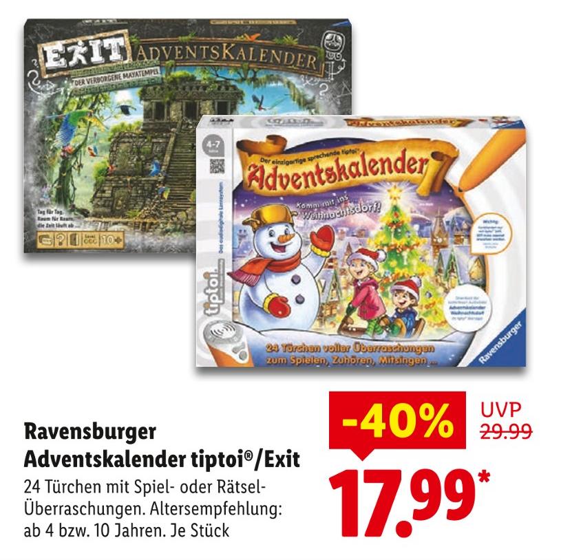 Adventskalender Exit