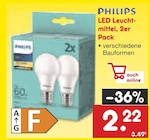 LED Leuchtmittel im Angebot bei Netto Marken-Discount in Mülheim LED Leuchtmittel Angebote von Philips bei Netto Marken-Discount Mülheim für 2,22 €