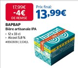 Bière artisanale IPA - BAPBAP à 13,99 € dans le catalogue Costco