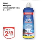 Aktuelle Geschirrspüler Angebote bei GLOBUS in Leipzig Aktuelles Klarspüler Angebot bei GLOBUS in Leipzig ab 2,39 €