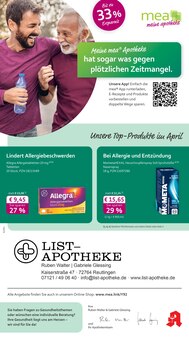 Aktueller mea - meine apotheke Prospekt "Unsere April-Angebote" Aktueller mea - meine apotheke Prospekt