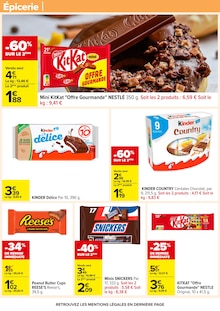 Promotion Kinder dans le prospectus Carrefour, valable du 14/10/2025 au 27/10/2025 Promo Kinder dans le catalogue Carrefour du moment à la page 34