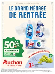 Prospectus Auchan Hypermarché à Saintes "LE GRAND MÉNAGE DE RENTRÉE", 76 pages, 08/09/2026 - 20/09/2026