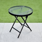 Table pliante ronde plateau en v en promo chez B&M Lyon à 19,99 €