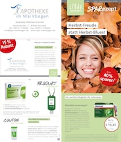 Aktueller LINDA Premiumapotheke Apotheken Prospekt in Grafenrheinfeld und Umgebung, "Aktuelle Angebote" mit 3 Seiten, 01.10.2025 - 31.10.2025