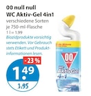 WC Reiniger im V-Markt Prospekt WC Aktiv-Gel 4in1 von 00 null null im aktuellen V-Markt Prospekt für 1,49 €